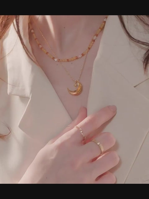 Collier Lune et Étoile Bouclier de la Vaillance