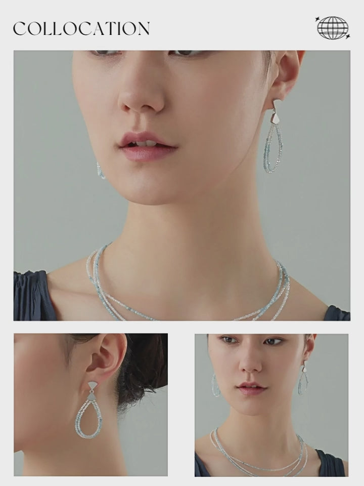 Collier de jade Hetian naturel éclat lunaire