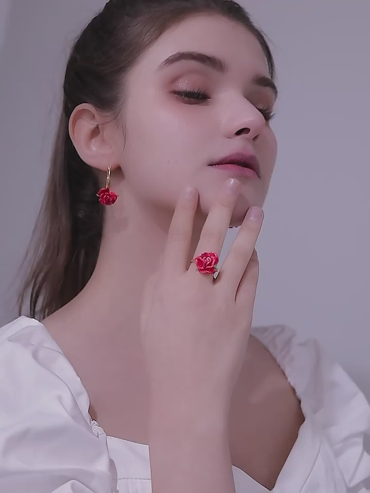 Bague Chuchotement de Nuit Rose - Bague d'Amour