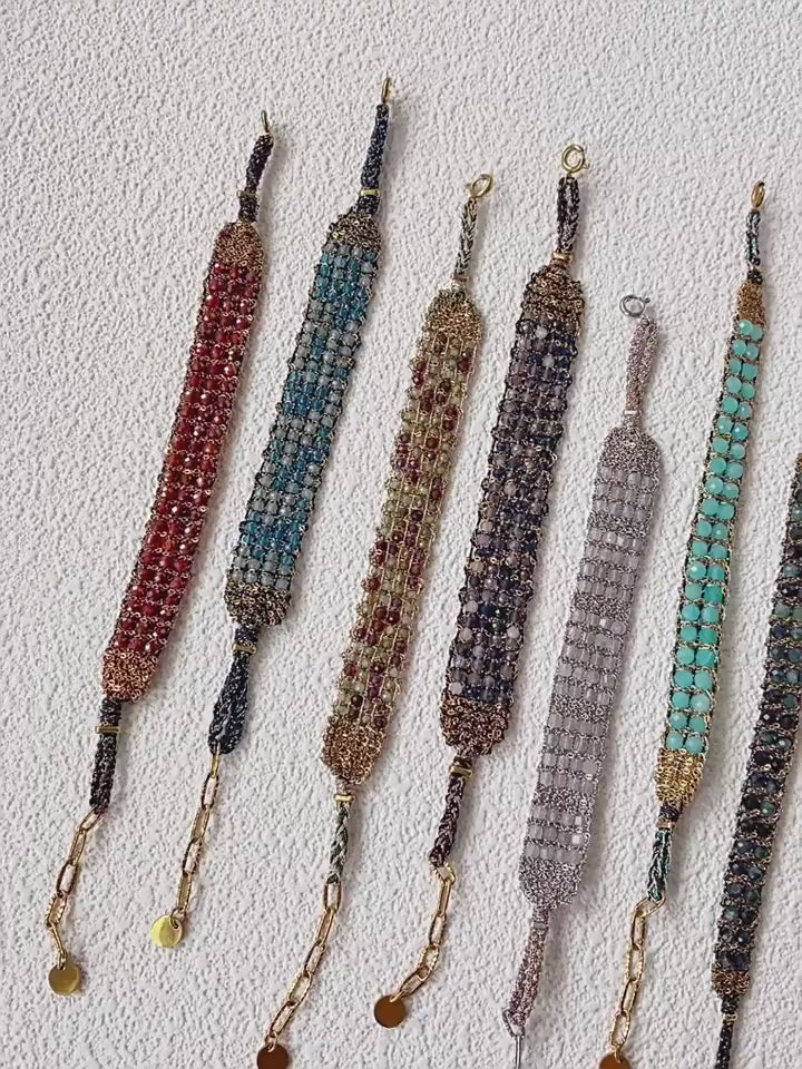 Collier en cristal naturel couronne vintage