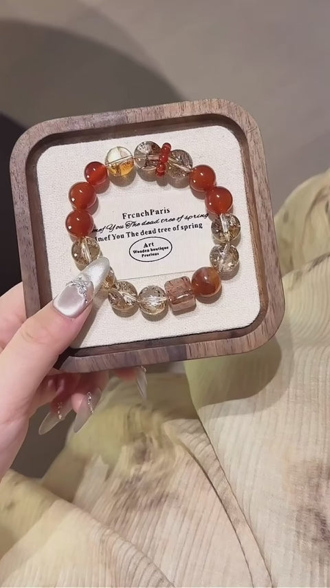Bracelet « Muguet » en Améthyste naturelle – Sagesse ouverte, Attire les bienfaiteurs