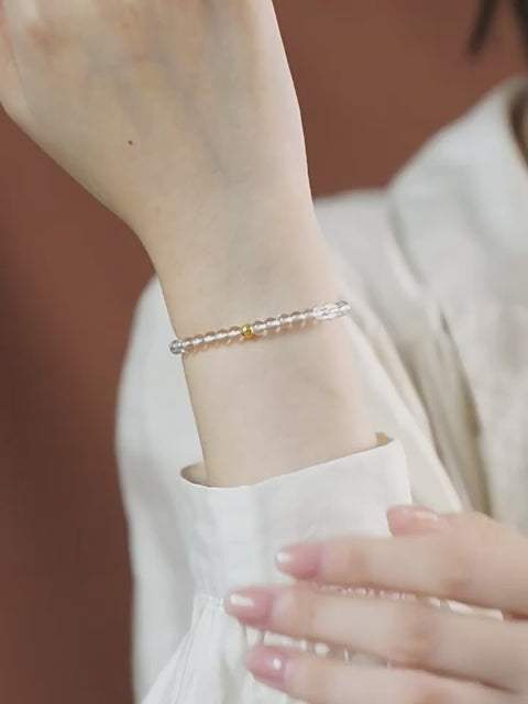 Natural Clear Crystal Beads Bracelet - Creativity & Imagination