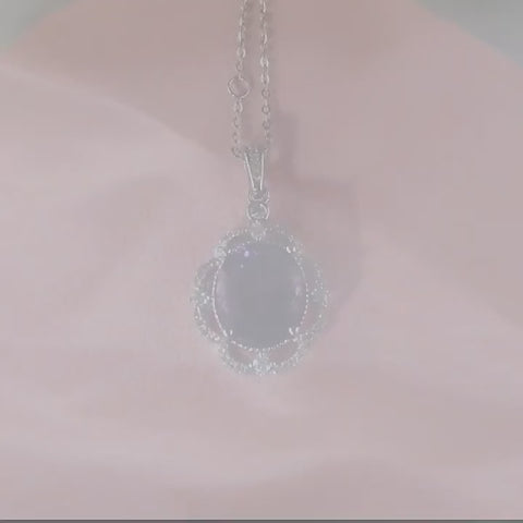 Collier en cristal naturel Violet Hush