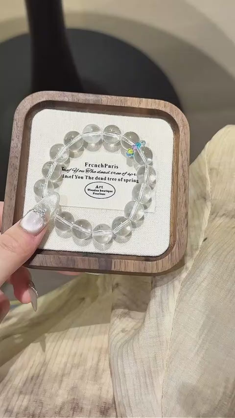 Bracelet « Muguet » en Améthyste naturelle – Sagesse ouverte, Attire les bienfaiteurs