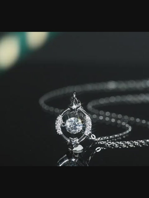 Collier lune et étoile « Amants célestes »