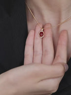 Collier Sakura en jade Hetian