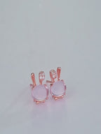 Boucles d'oreilles Lapin Solace en cristal naturel