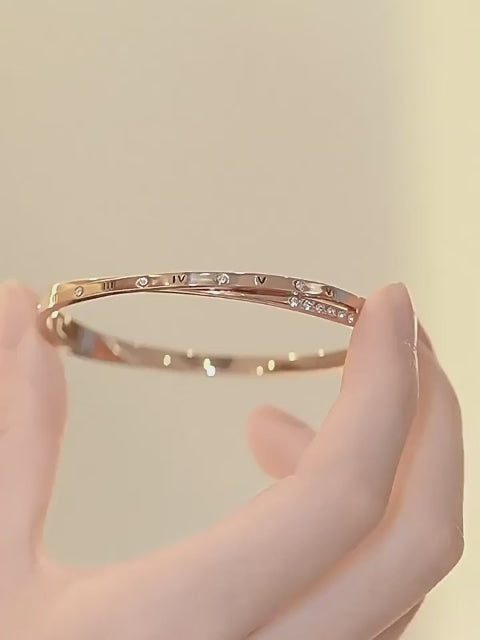 Roman Numeral Bracelet - In the Name of Love, We Keep the Promise of Time