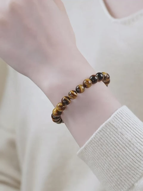 Natural Tiger Eye Bracelet - Fortune-Attracting Lucky Bead