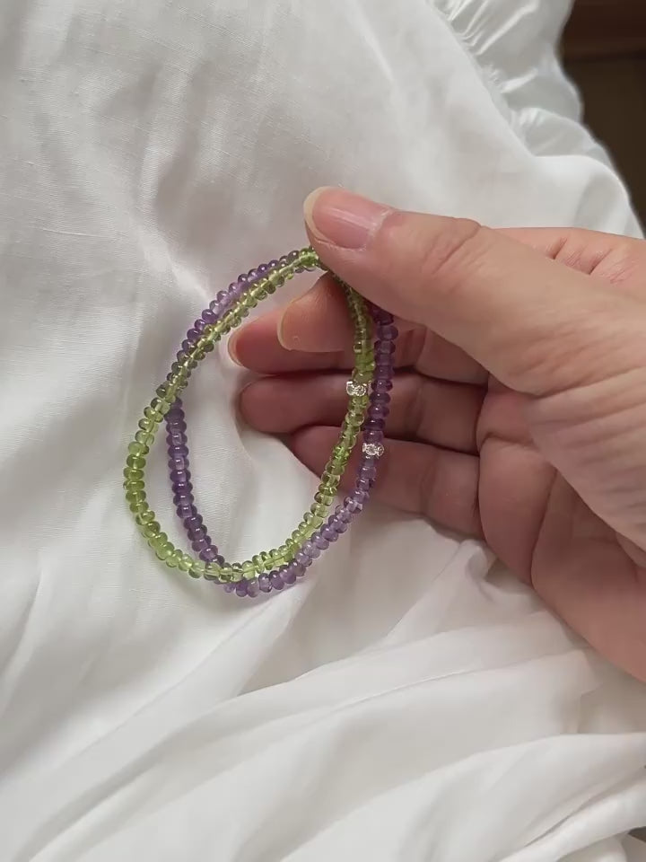 Dopamine‑Colored Crystal Stackable Bracelet - Boost Energy & Lift Mood