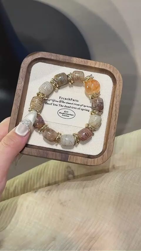 Bracelet « Muguet » en Améthyste naturelle – Sagesse ouverte, Attire les bienfaiteurs