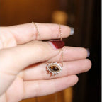 Collier Œil de Tigre naturel mauvais œil - Bloque l'énergie négative et éloigne les mauvais esprits