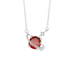 12 Birthstone Necklace for Women 925 Sterling Silver Dainty CZ Pendant Necklace Personalized Birthday Gift
