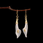 Boucles d'oreilles en quartz clair Clarté Volubilis