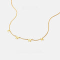 Sterling Silver 18K Gold Plated 26 Letter Custom Necklace Minimalist Versatile Personalized Name Choker
