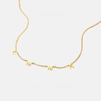 Sterling Silver 18K Gold Plated 26 Letter Custom Necklace Minimalist Versatile Personalized Name Choker