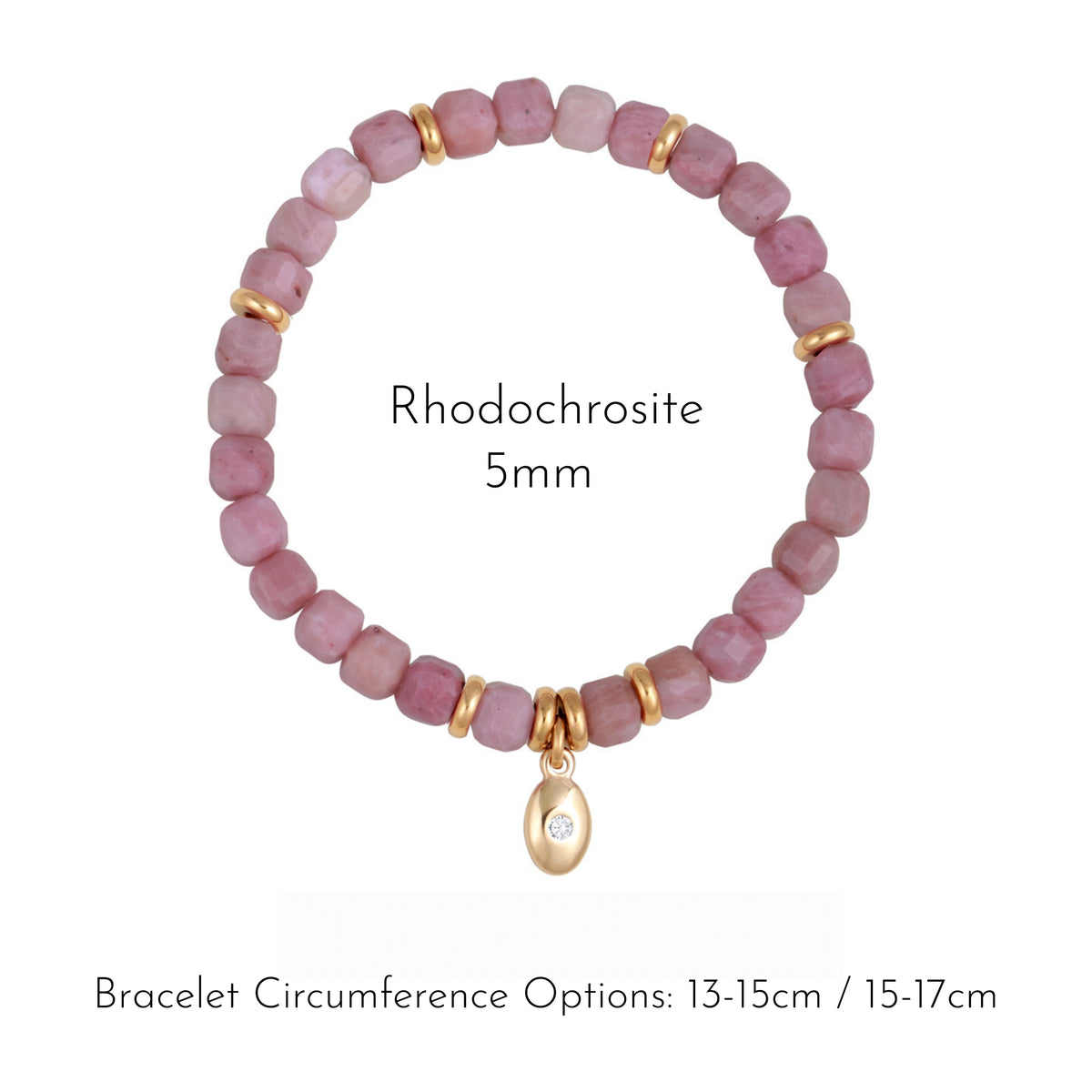 Original Niche-style Beaded Stretch Bracelet - Abundance, Peace and Self-acceptance