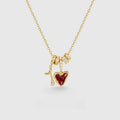 irthstone Necklace for Women | Dainty Gemstone Pendant | 925 Sterling Silver Birthday Gift