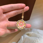 Collier Lotus Rose Porte-Bonheur