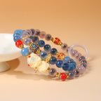 Candy Heart Agate Green Tara Mala Bracelet - Compassion & Protection