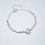 Plum‑Blossom Chalcedony Sterling Silver 3‑Piece
