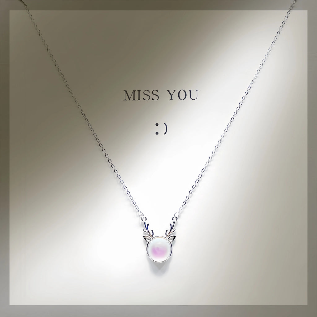 Pendentif Trèfle à quatre feuilles bleu en cristal naturel – Cadeau porte-bonheur pour elle / Maman