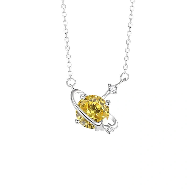 12 Birthstone Necklace for Women 925 Sterling Silver Dainty CZ Pendant Necklace Personalized Birthday Gift