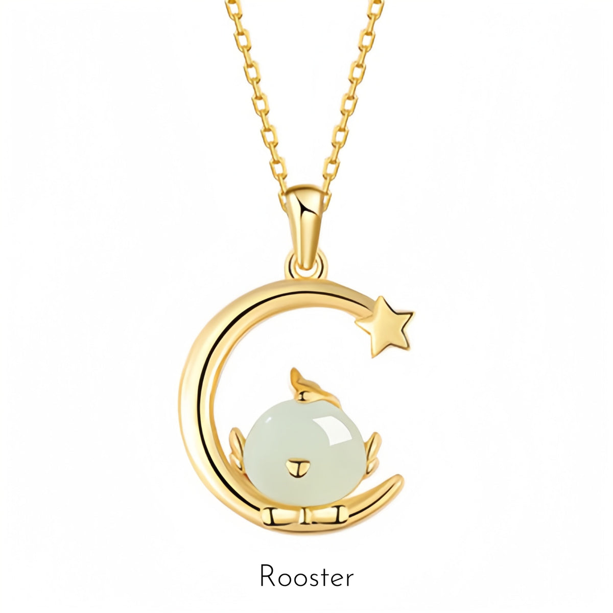 Hetian Jade Chinese Zodiac Necklace - Peace and Blessings All the Time