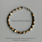 Wild‑Vibe Natural Stone Bracelet - Rootedness, Centering, Empowerment