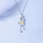 Collier de jade Hetian naturel éclat lunaire