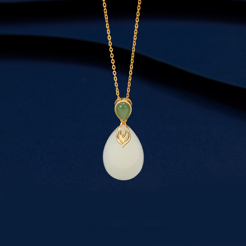 Collier en jade Hetian naturel Eternal Grace