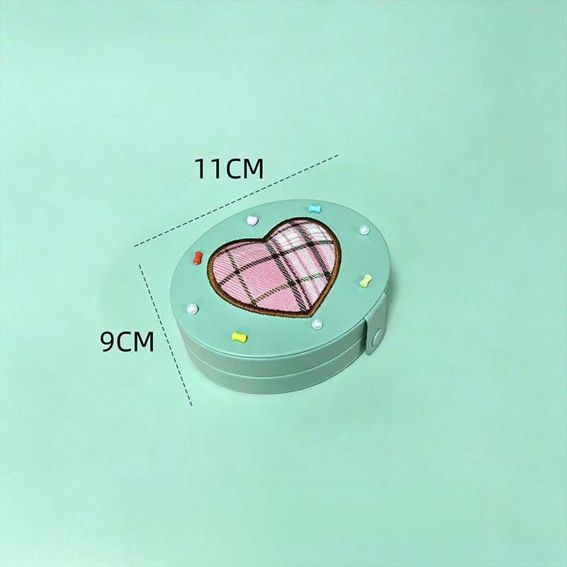 Cake‑Style Heart/Oval Jewelry Box