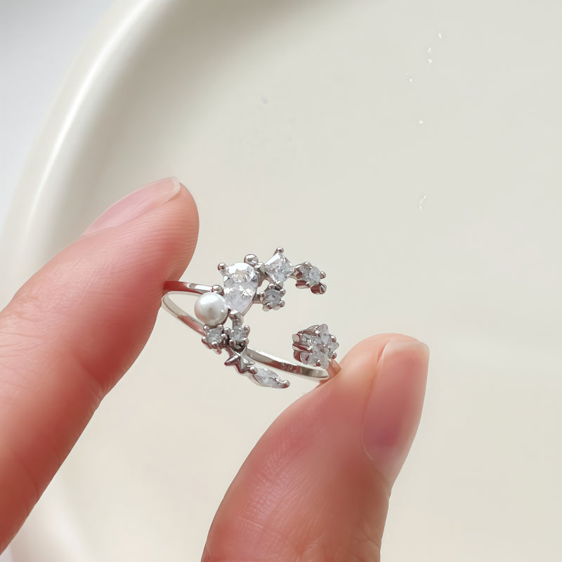 Bague en améthyste naturelle irrégulière – Calme l'esprit, approfondit l'intuition, attire la paix