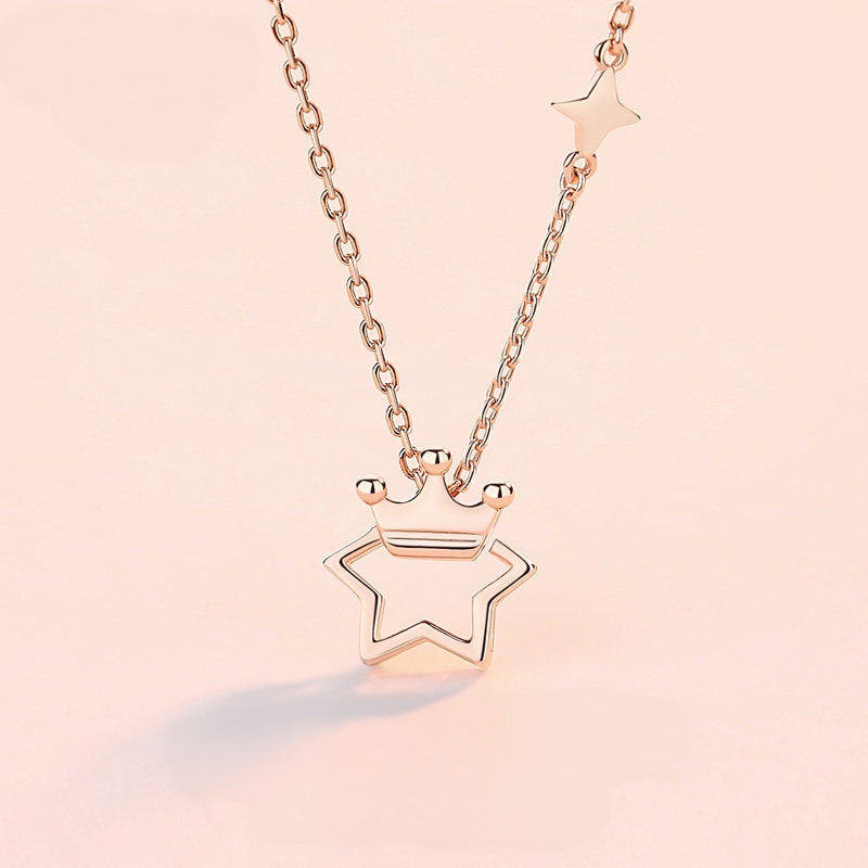 Star & Crown Necklace/Bracelet/Earrings Set - Confidence and Glamour