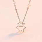 Star & Crown Necklace/Bracelet/Earrings Set - Confidence and Glamour