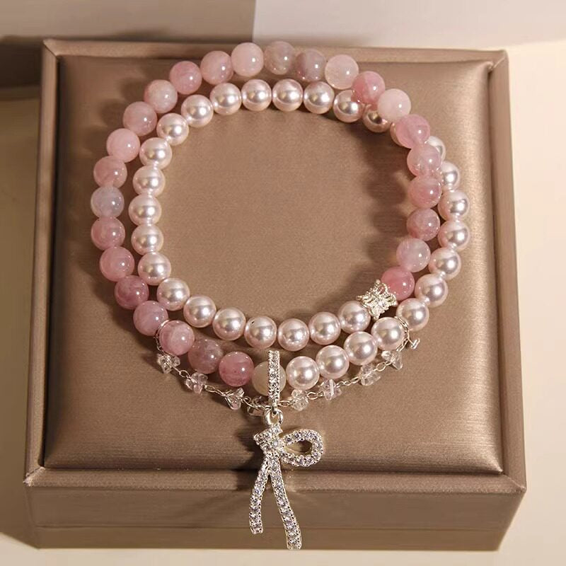 Bracelet de cinabre naturel Renouveau Lotus Rouge