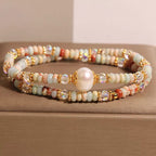 Bracelet de cinabre naturel Renouveau Lotus Rouge