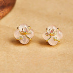 Boucles d'oreilles en cristal naturel Lotus Era