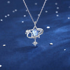 Day & Night Moon Star Necklace —echo each other / resonate with each other