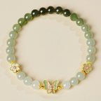 Butterfly Hetian Jade Gradient Bracelet - Calm Mind, Steady Good Fortune