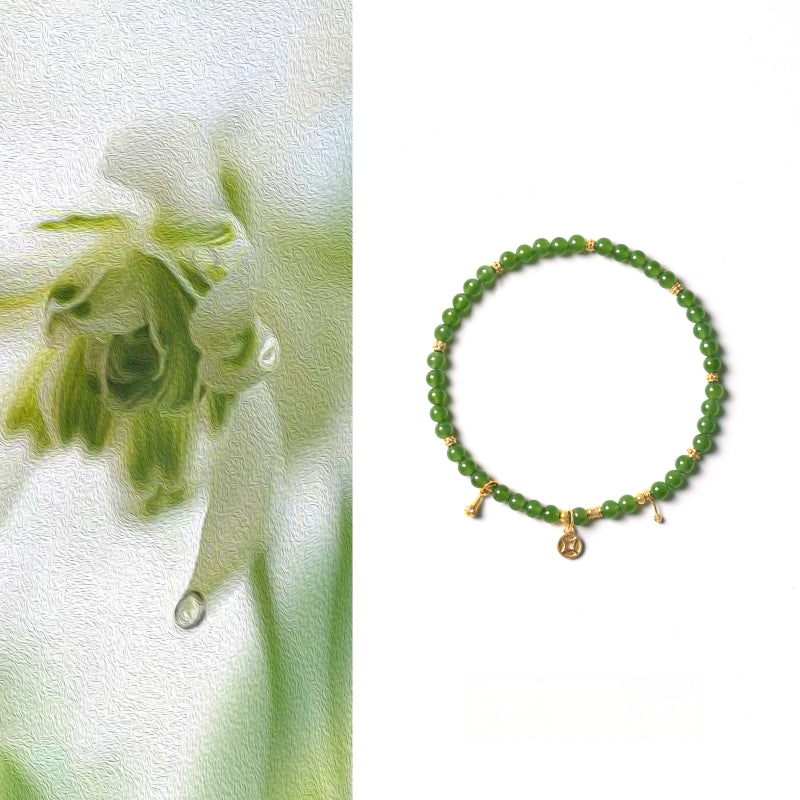 Natural Hetian Jade Bracelet - Warm Energy Natural Jade