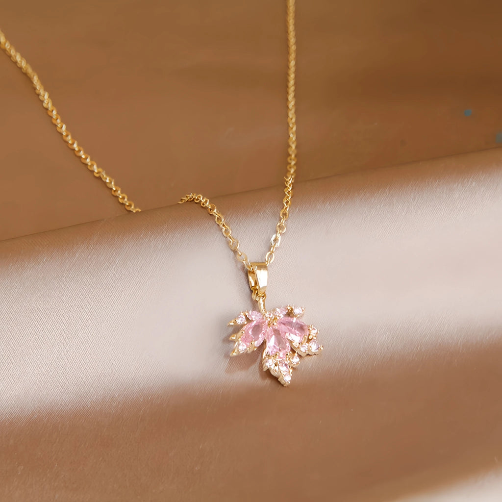 Rose Quartz Necklace Earrings Ring Jewelry Set - Embrace Self‑Love Energy