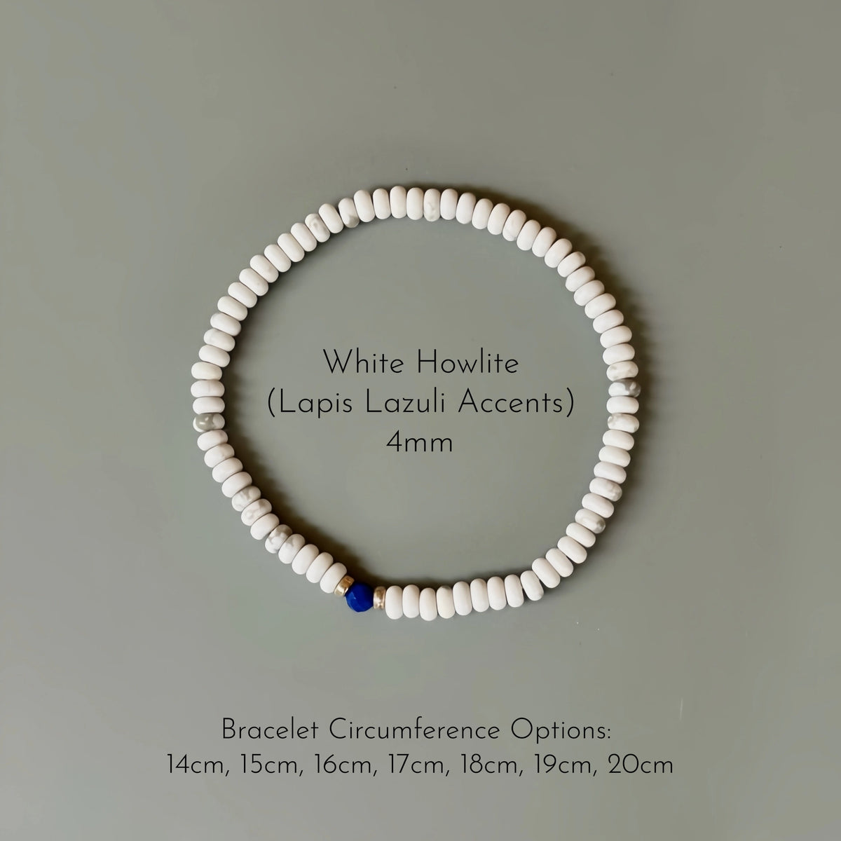 Natural Stone Abacus Bead Stackable Bracelet - Guards Inner Peace