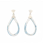 Natural Aquamarine & Moonstone Necklace Earrings Jewelry Set - Pursuit of freedom