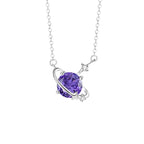 12 Birthstone Necklace for Women 925 Sterling Silver Dainty CZ Pendant Necklace Personalized Birthday Gift