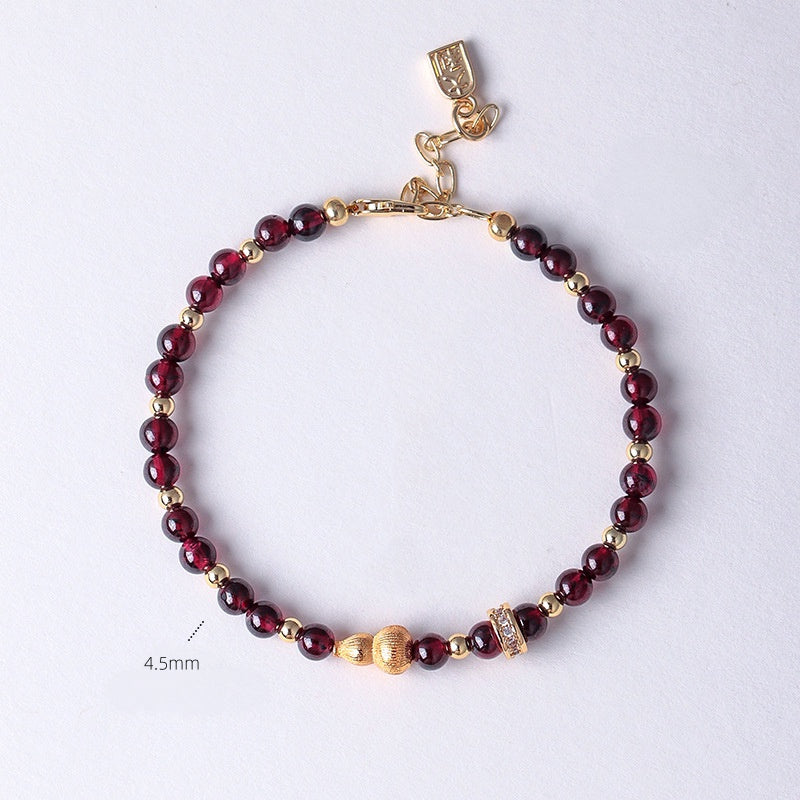 Natural Garnet Beaded Bracelet - Restore Your Inner Passion