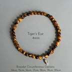 Multi‑Color Natural Stone Stretch Bracelet - Peace & Protection