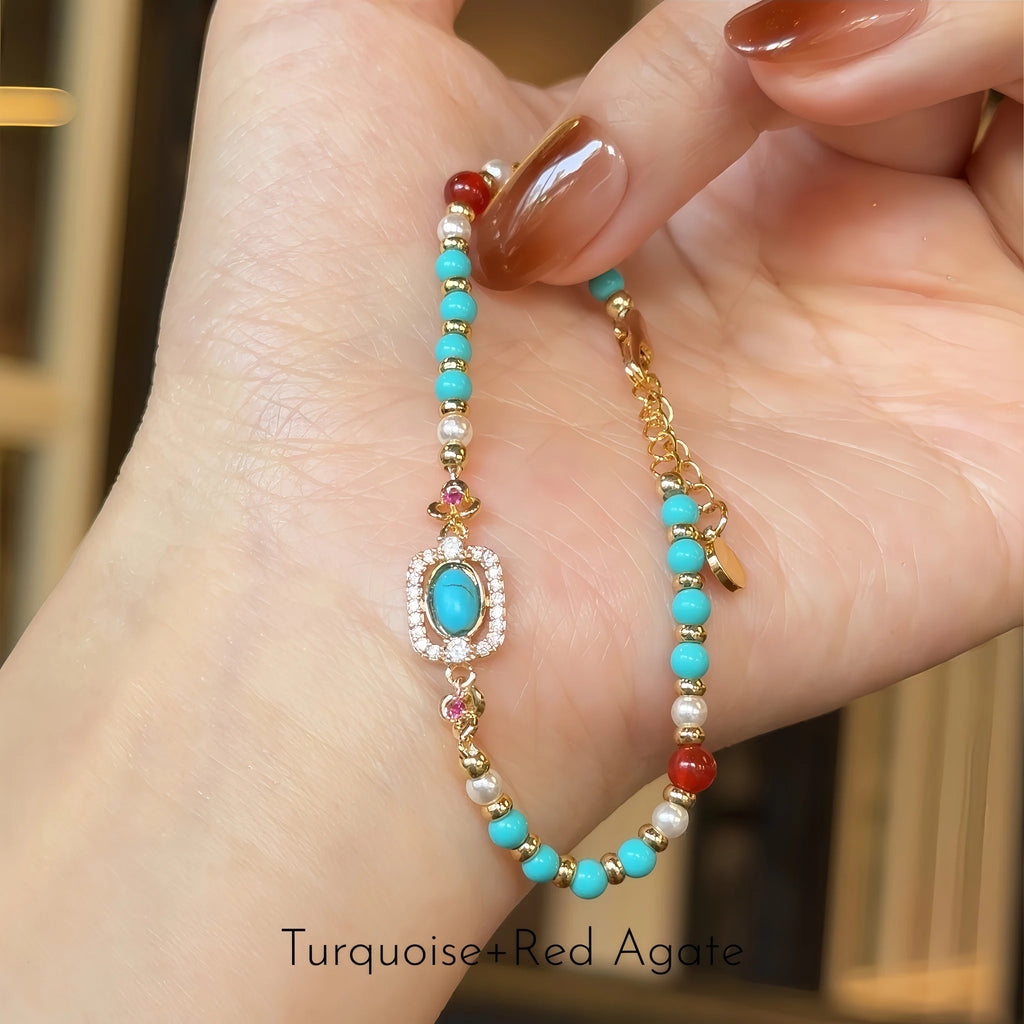 Collier en cristal naturel couronne vintage