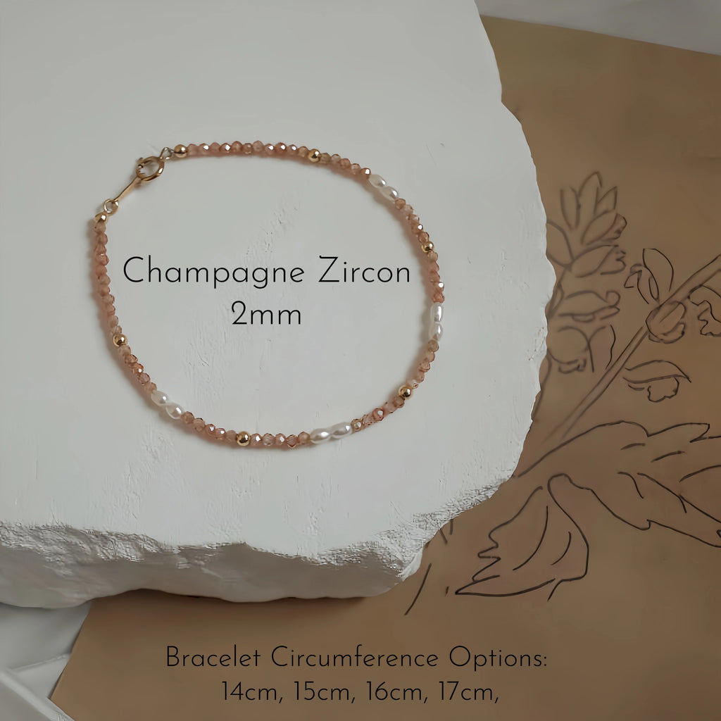 Natural Gemstone Stackable Bracelet - Keep Natural Texture & Absorb Earth Energy