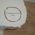 Natural Gemstone Stackable Bracelet - Keep Natural Texture & Absorb Earth Energy